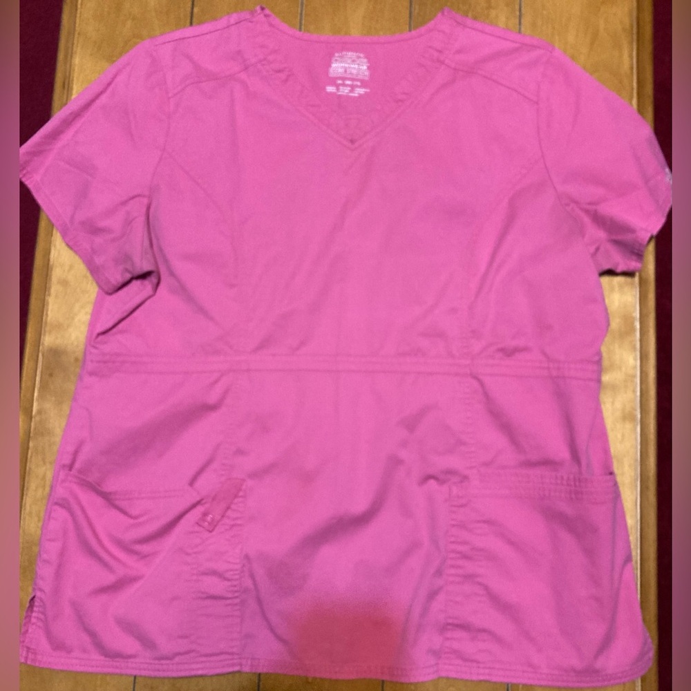 Ladies Size 2XL Authentic Scrubs Cherokee Workwear Core Stretch Top W/Pockets